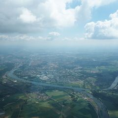 Flugwegposition um 10:15:46: Aufgenommen in der Nähe von Regensburg, Deutschland in 1434 Meter